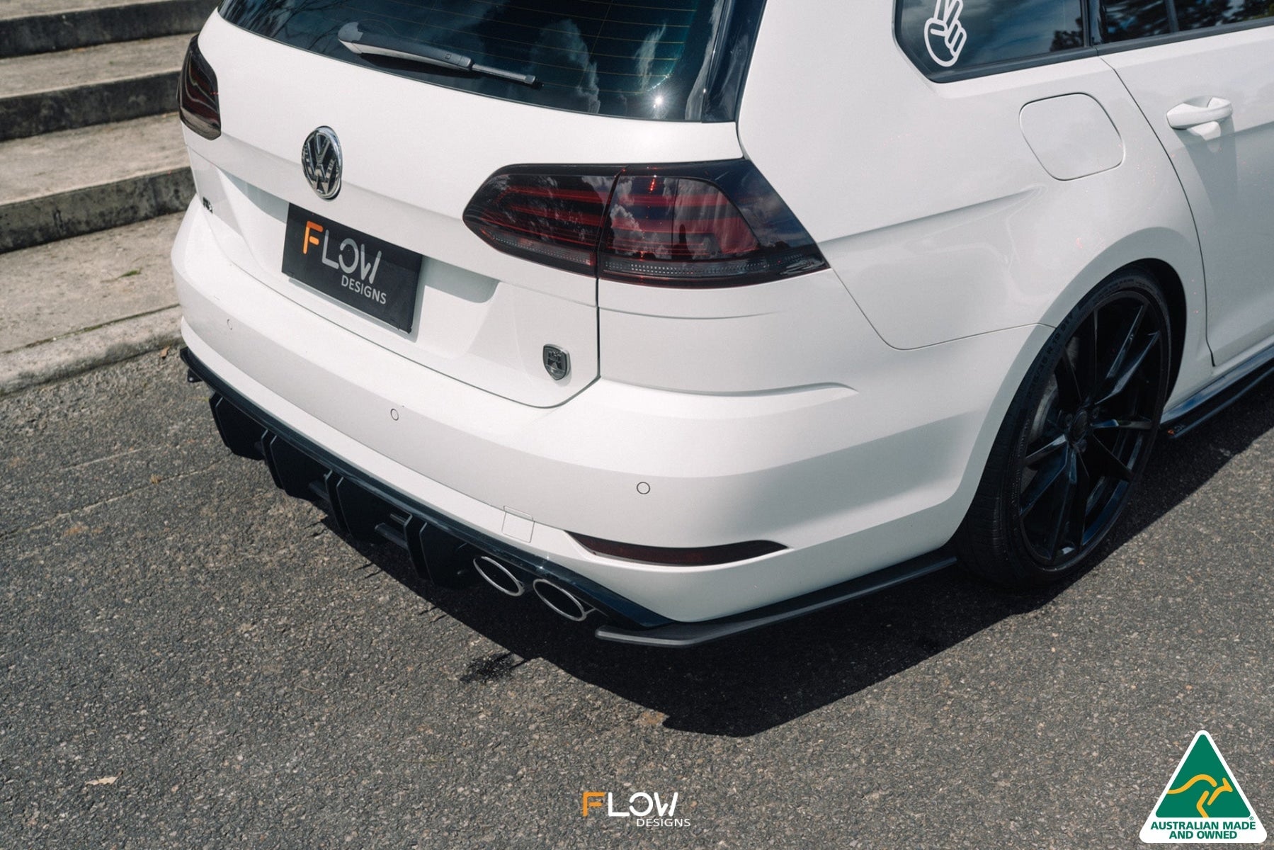 Flow Design MK7.5 Golf R Wagon Rear Spats (Pair)