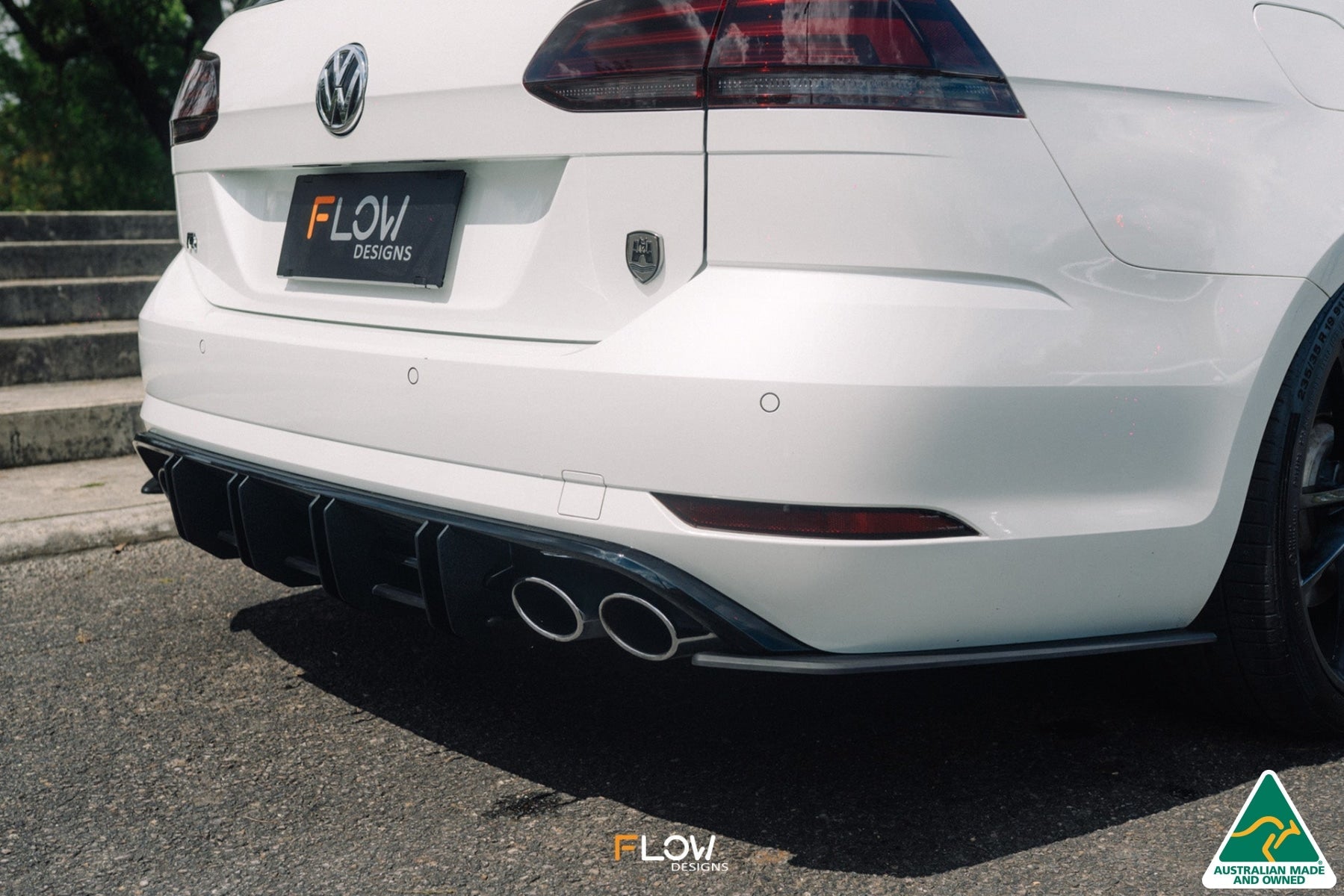 Flow Design MK7.5 Golf R Wagon Flow-Lock Rear Diffuser