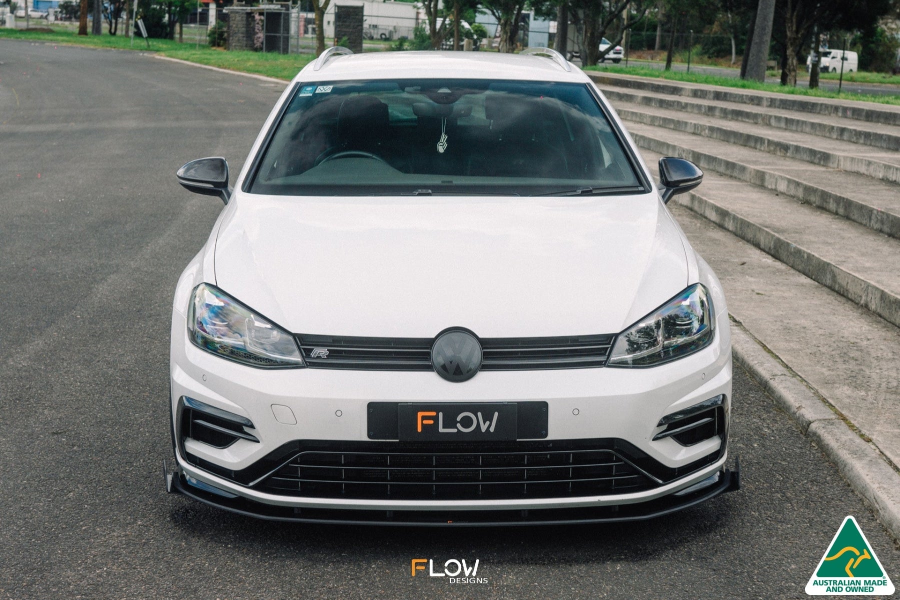 Flow Design MK7.5 Golf R Wagon Front Lip Splitter Winglets (Pair)