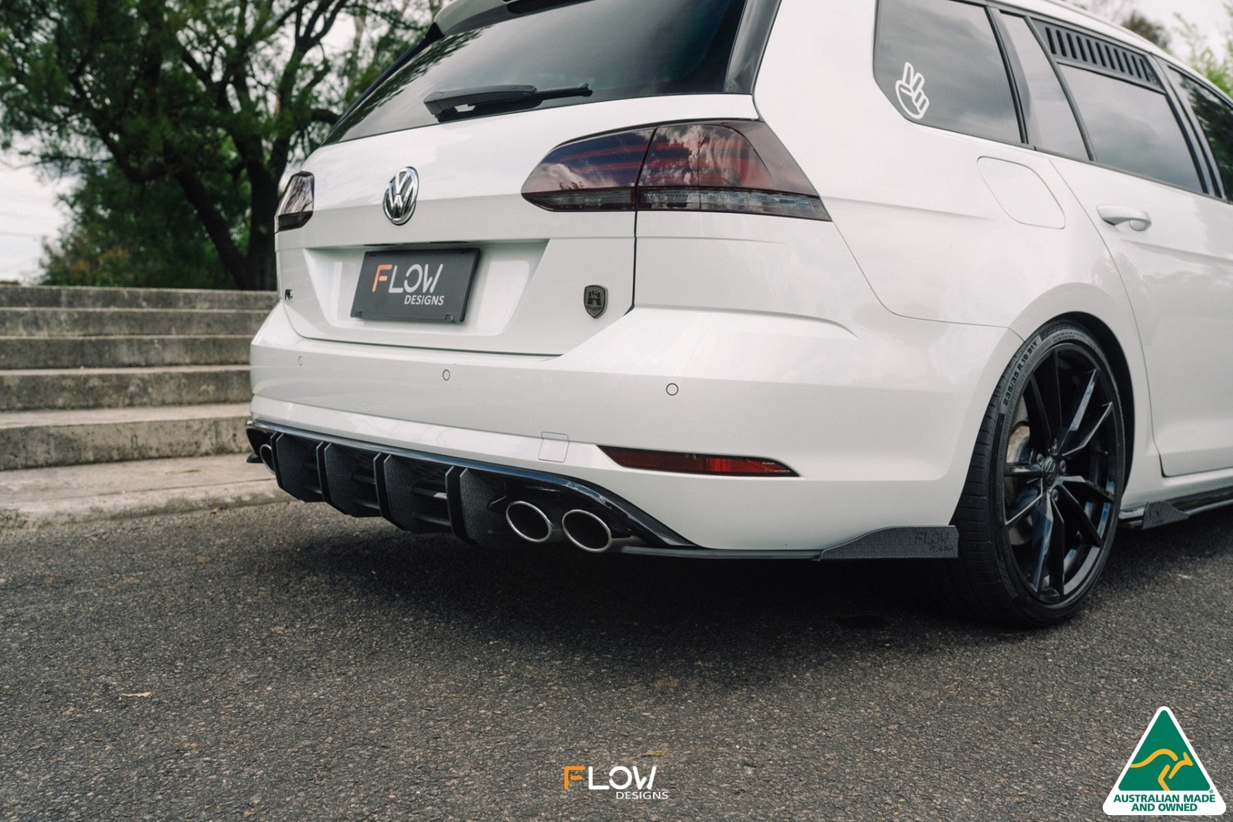 Flow Design MK7.5 Golf R Wagon Rear Spat Winglets (Pair)
