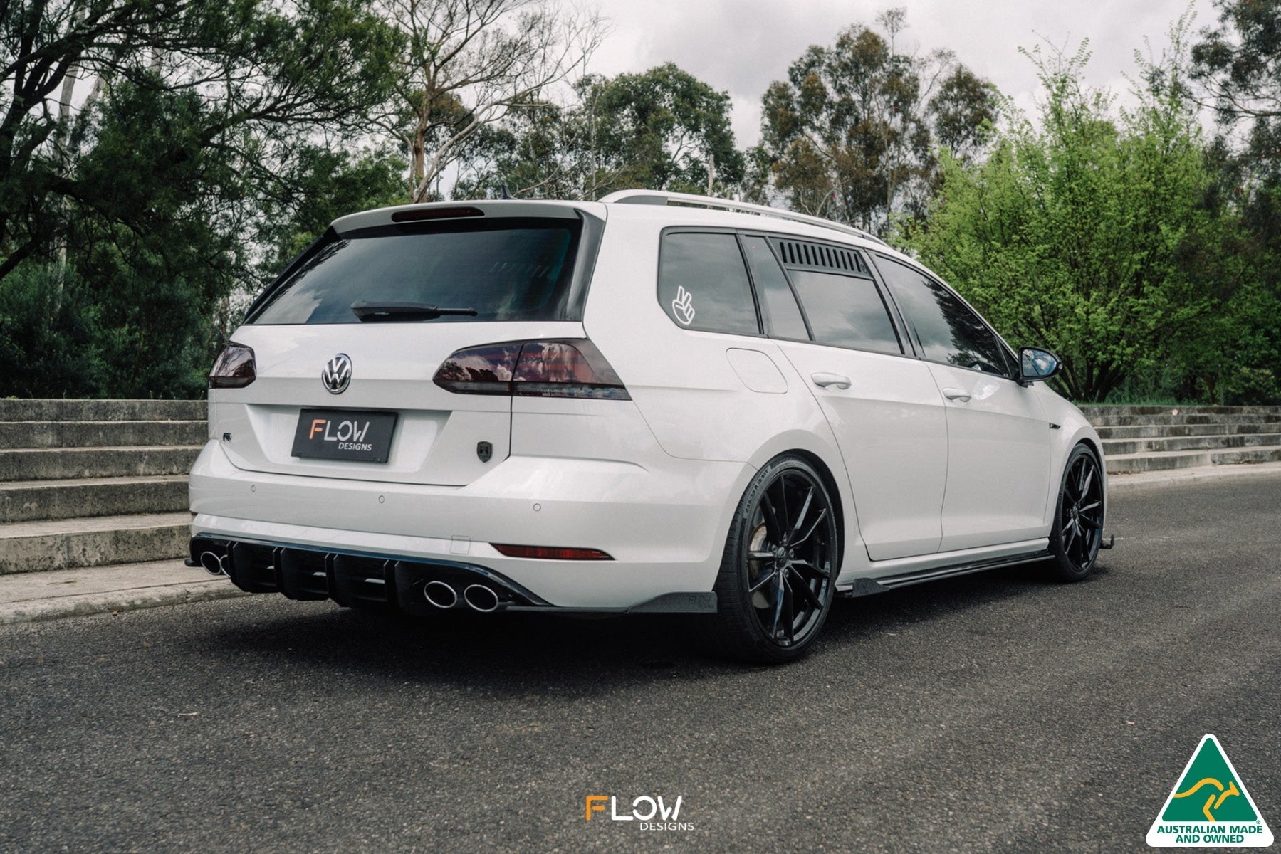 Flow Design MK7.5 Golf R Wagon Rear Spat Winglets (Pair)
