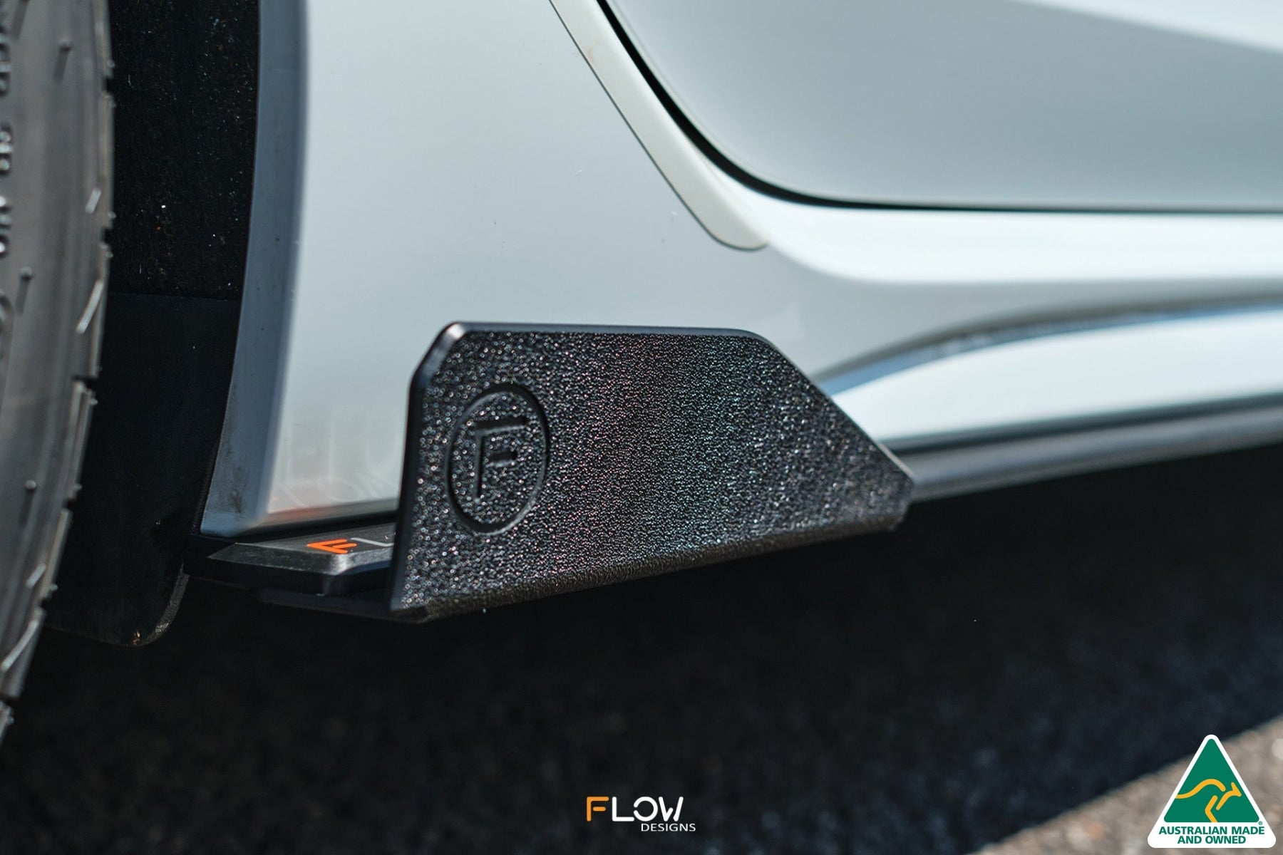 Flow Design MK8 Golf R Side Skirt Splitter Winglets (Pair)