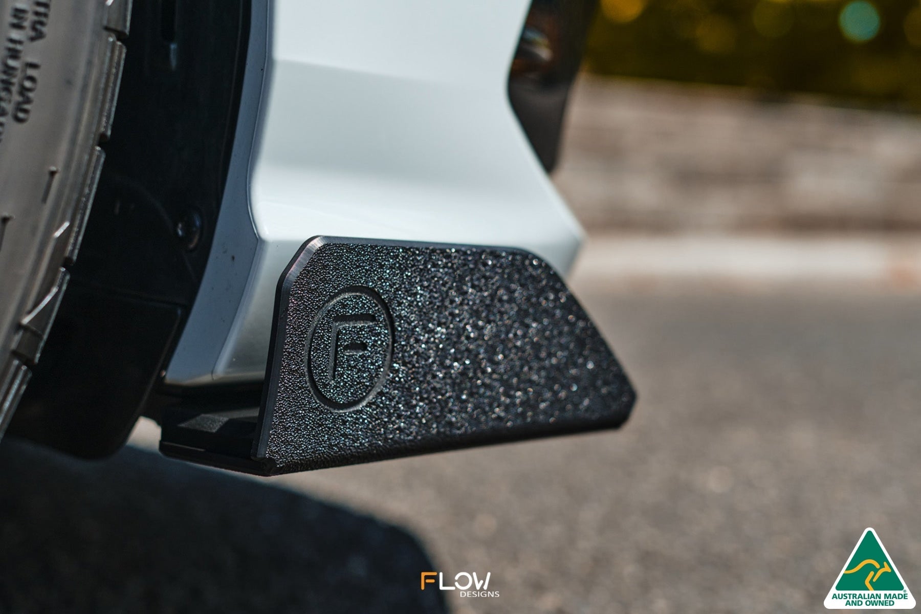 Flow Design MK8 Golf R Front Lip Splitter Winglets (Pair)
