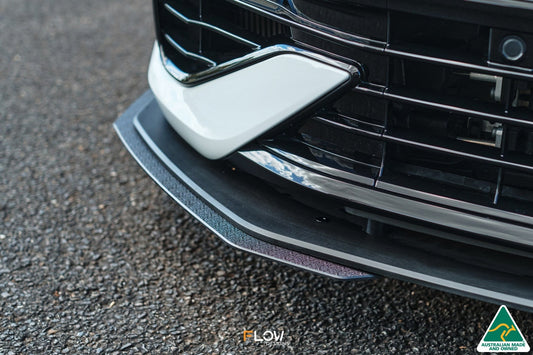 Flow Design MK8 Golf R Front Lip Splitter Extensions (Pair)