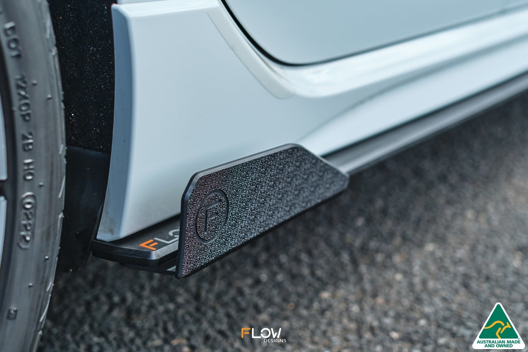 Flow Design MK8 Golf R Side Skirt Splitter Winglets (Pair)