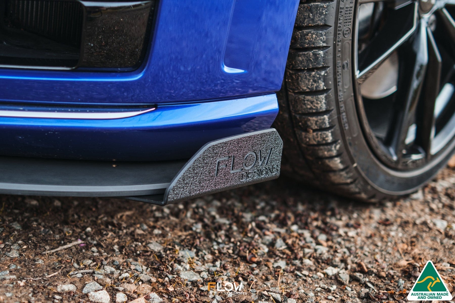 Flow Design MK7 Golf R Wagon Front Lip Splitter Winglets (Pair)