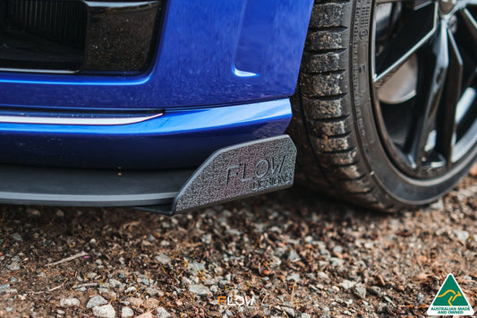 Flow Design MK7 Golf R Wagon Front Lip Splitter Winglets (Pair)