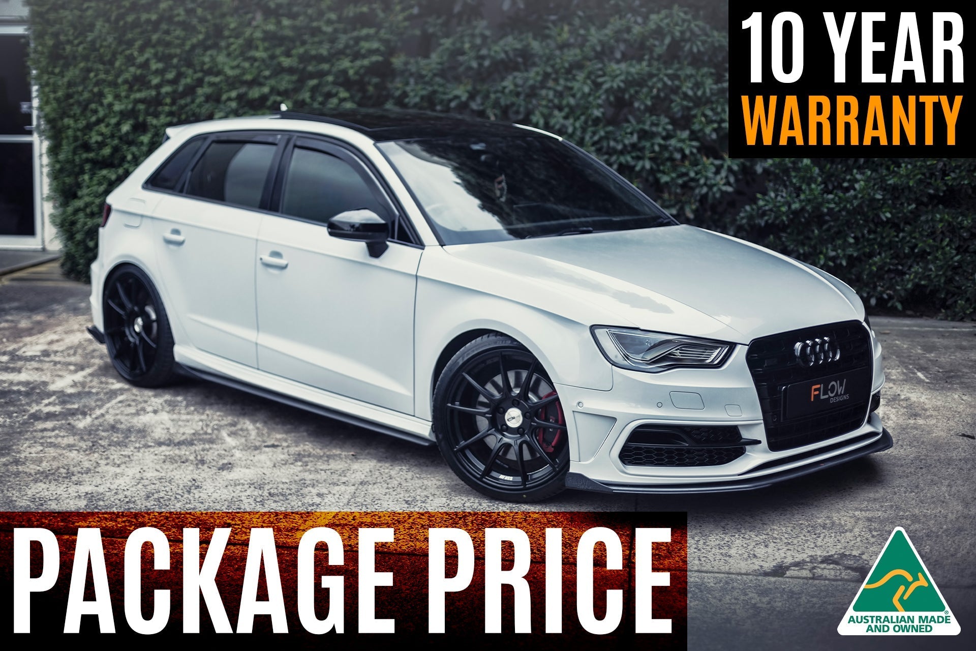 Flow Design S3 8V Pre-Facelift Sportback Full Lip Splitter Set