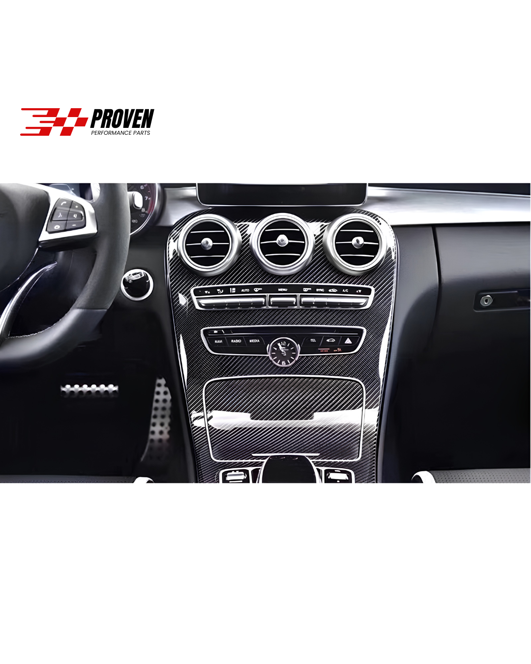 Mercedes Benz W205 C43/C63s AMG Carbon Fibre Centre Console Trim