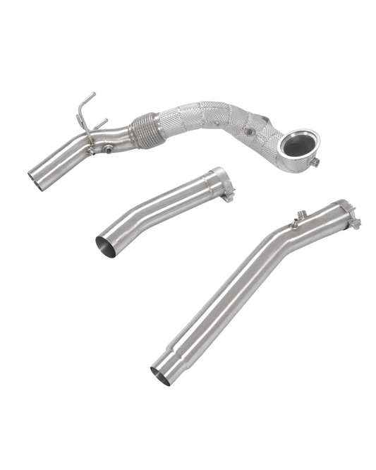 Volkswagen MK8 Golf R 3.0” Catless Downpipe With Heat Shield