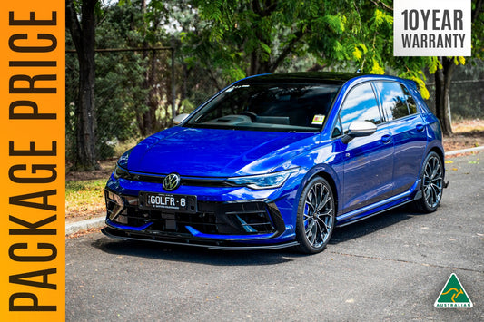 Flow Design MK8.5 Golf R Full Lip Splitter Set