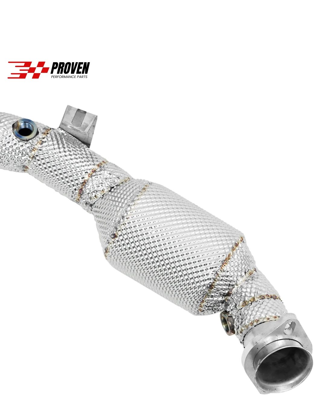 Mercedes Benz W204 C63 Catted Downpipe With Heatshield