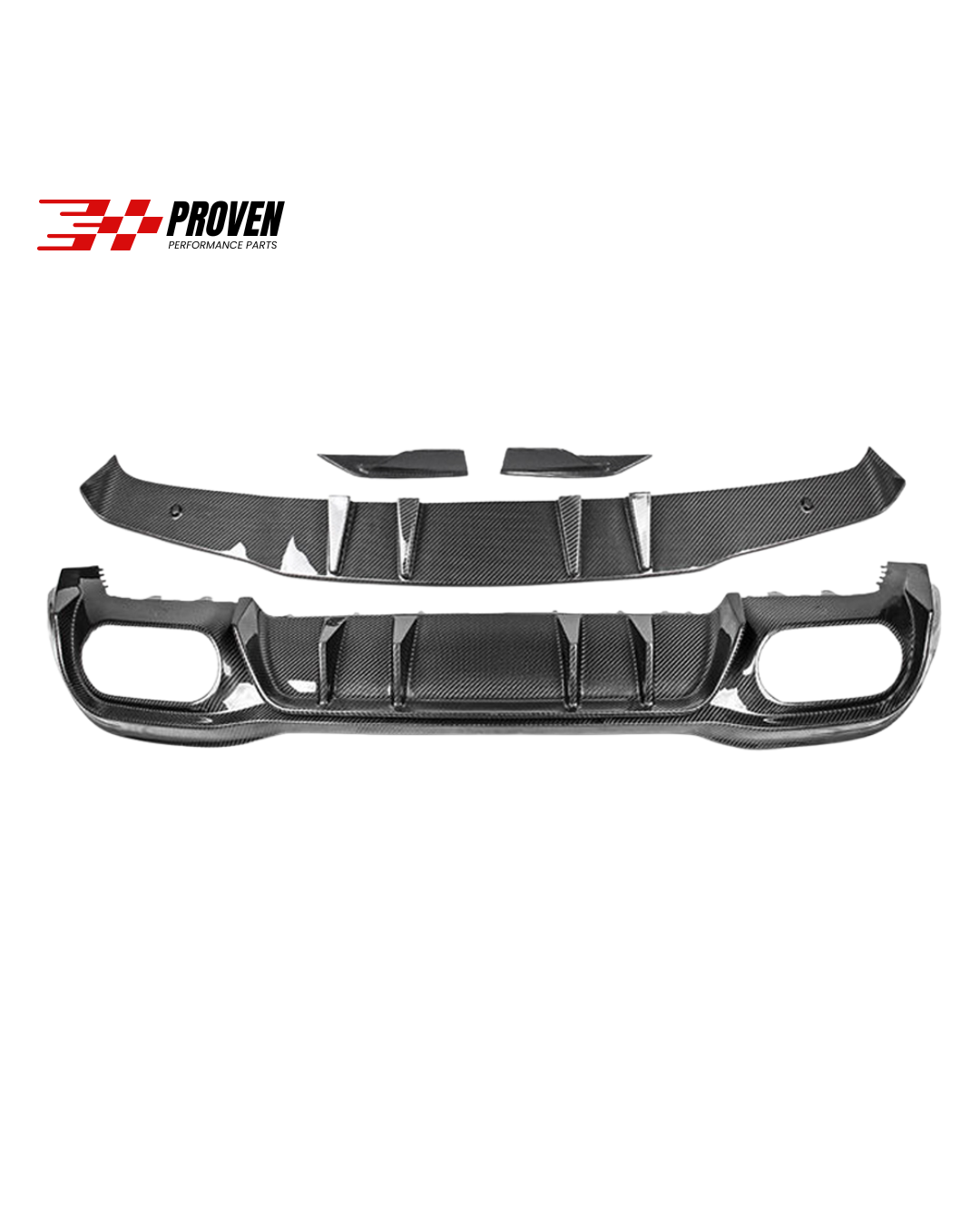 Mercedes Benz W177 Hatchback A35/A45s AMG Carbon Fibre P Style Rear Diffuser Kit