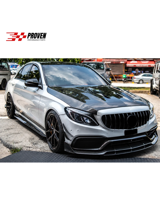 Mercedes Benz W205 C63/C63s AMG Carbon Fibre PSM Style Side Skirts