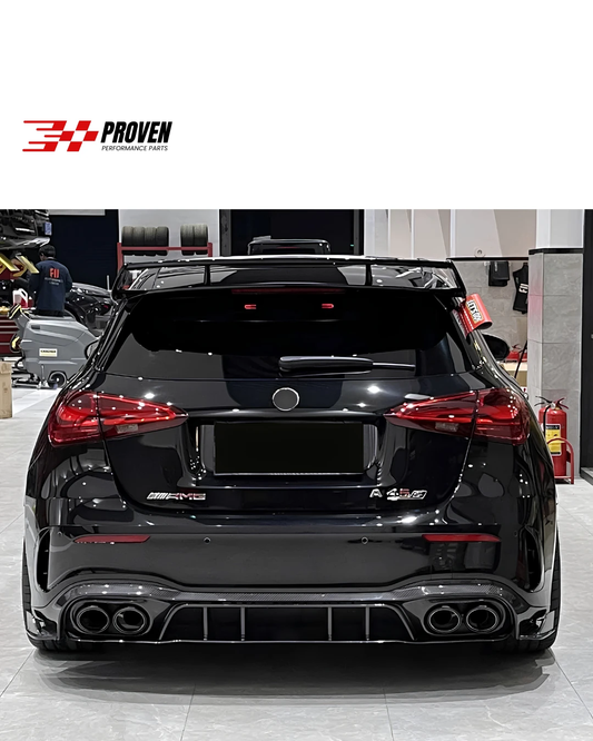 Mercedes Benz W177 Hatchback A35/A45s AMG Carbon Fibre P Style Rear Diffuser Kit