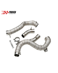 Load image into Gallery viewer, Mercedes Benz X253/C253, GLC63/GLC63s AMG Catless Downpipes With Heatshield
