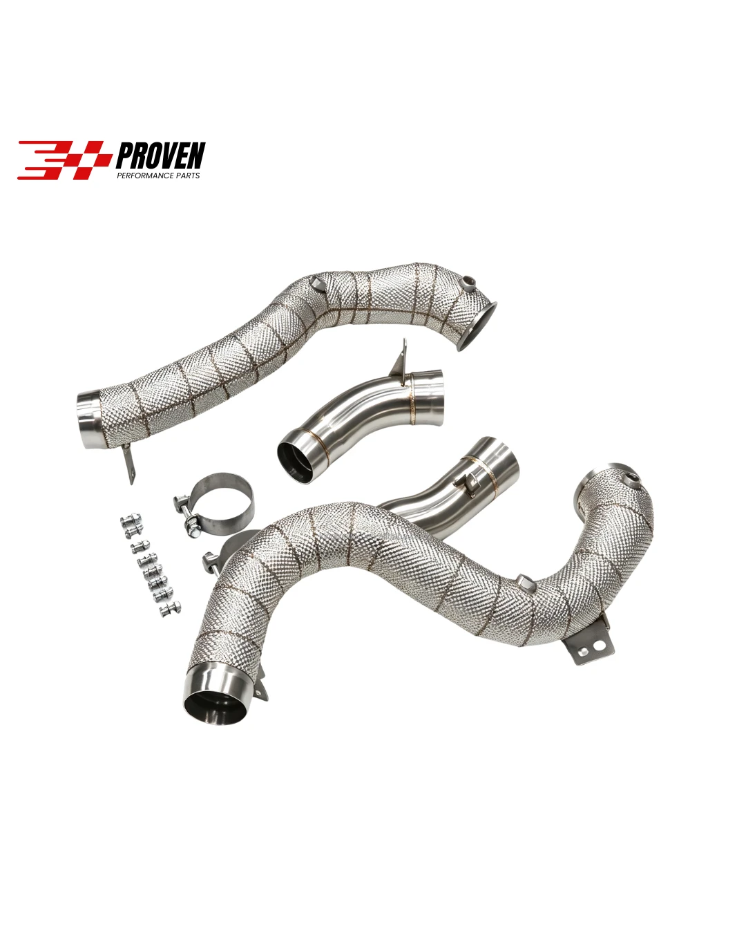 Mercedes Benz X253/C253, GLC63/GLC63s AMG Catless Downpipes With Heatshield