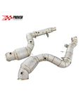 Load image into Gallery viewer, Mercedes Benz W167/C167, GLE63s AMG Catted Downpipe With Heatshield
