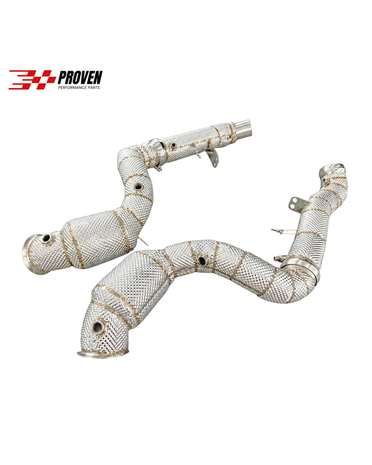 Mercedes Benz W167/C167, GLE63s AMG Catted Downpipe With Heatshield