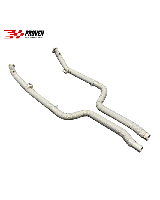 Mercedes Benz W204 C63 Catless Downpipe With Heatshield