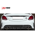 Load image into Gallery viewer, Mercedes Benz W205 C63/C63s AMG Carbon Fibre OTM Style Rear Diffuser
