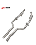 Load image into Gallery viewer, Mercedes Benz W212/W218, E63/CLS63 Catted Downpipe With Heatshield
