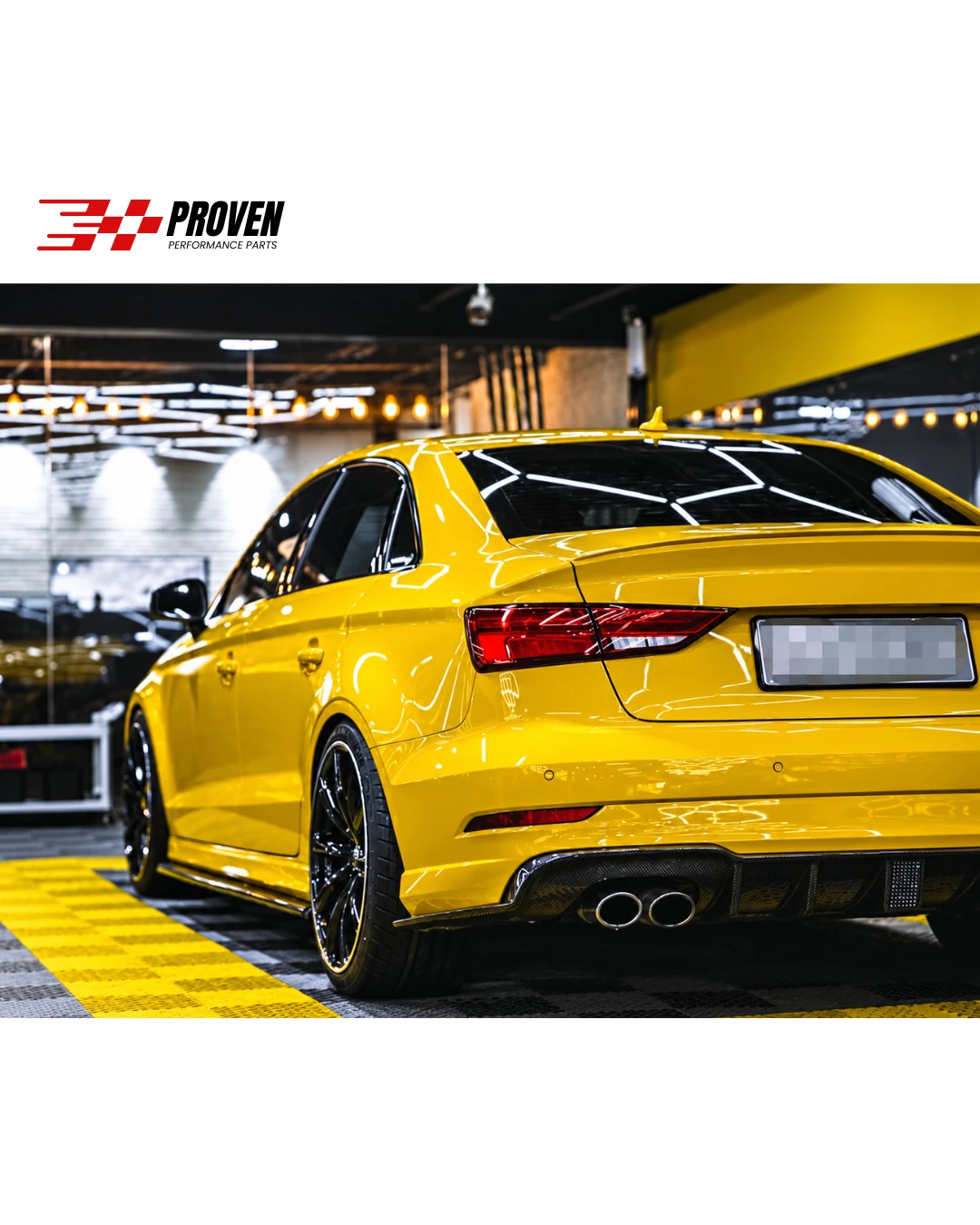 Audi 8V S3/RS3 Sedan Carbon Fibre V1 Style Side Skirts