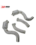 Load image into Gallery viewer, Mercedes Benz W205, C63/C63s AMG Catted Downpipe With Heatshield
