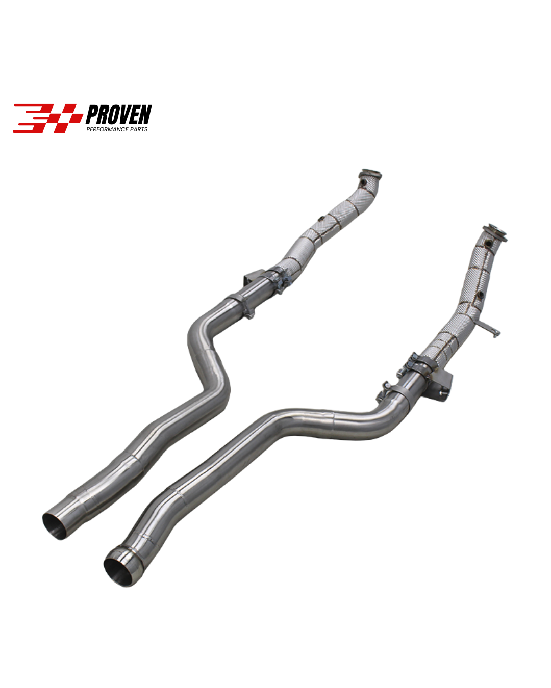 Mercedes Benz W212/W218, E63/CLS63 Catless Downpipe With Heatshield