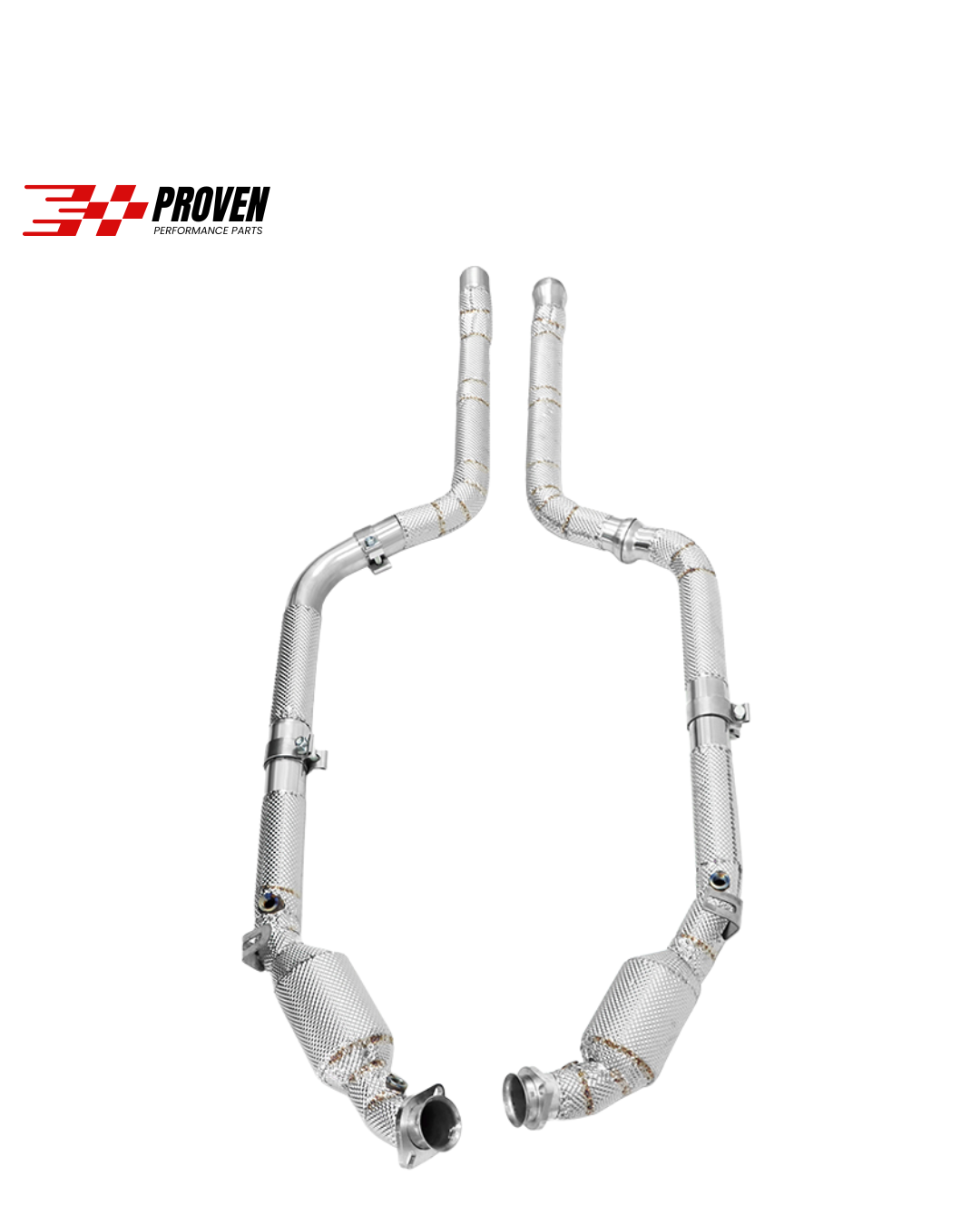 Mercedes Benz W204 C63 Catted Downpipe With Heatshield