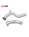 Load image into Gallery viewer, Mercedes Benz W213, E63/E63s AMG Catless Downpipe With Heatshield

