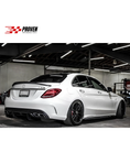 Load image into Gallery viewer, Mercedes Benz W205 C63/C63s AMG Carbon Fibre P Style Rear Diffuser
