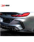Load image into Gallery viewer, BMW F91/F92, M8 Carbon Fibre SQ Style Rear Bumper Canard
