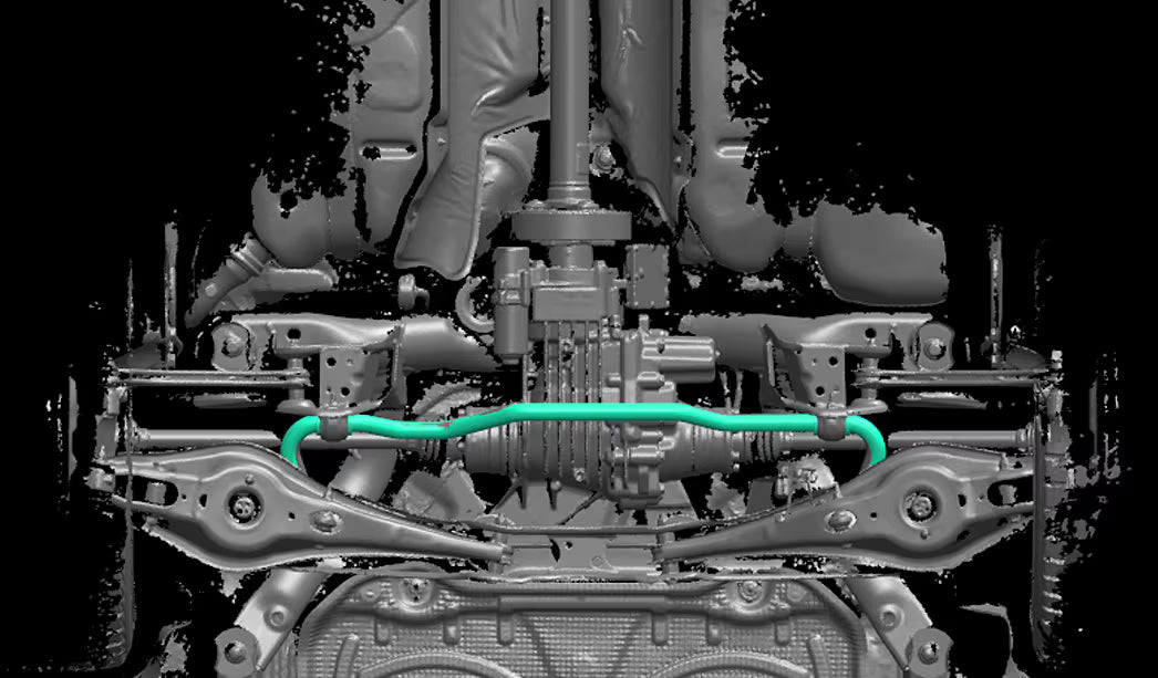 Integrated Engineering 25mm Adjustable Rear Sway Bar for Audi A3 S3 8V Quattro/VW Golf R Mk7 4Motion