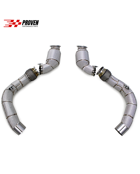 BMW F92 M8 Catted Downpipe With Heat Shield