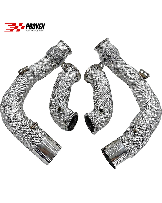 BMW F92 M8 Catless Downpipe With Heat Shield