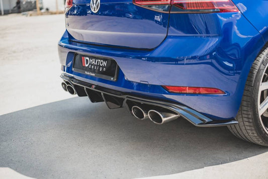 Maxton Design Rear Diffuser Valance V3 VW Golf Mk7.5 R (Facelift)