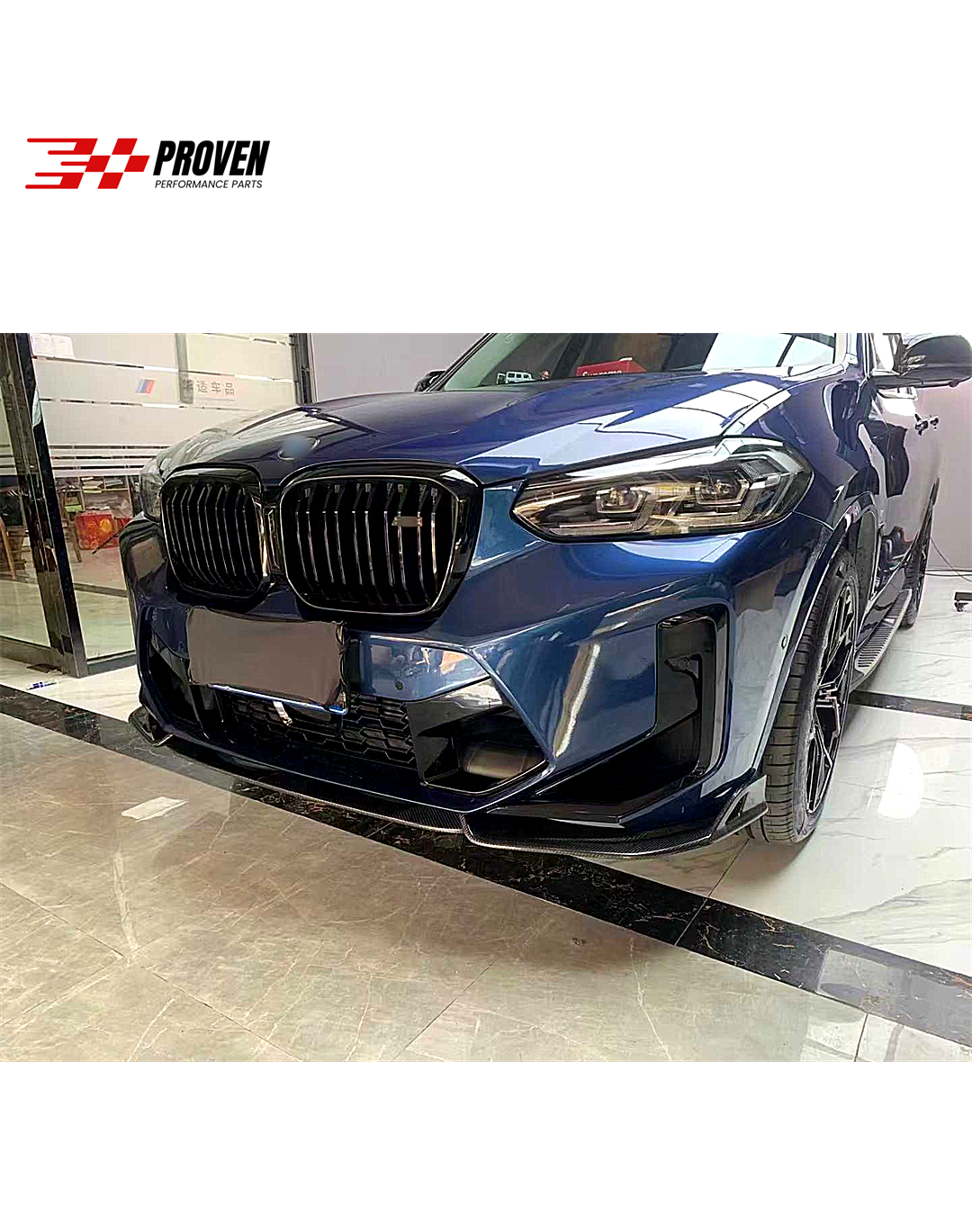 BMW F97, F98 / X3M, X4M Carbon Fibre E Style Front Lip