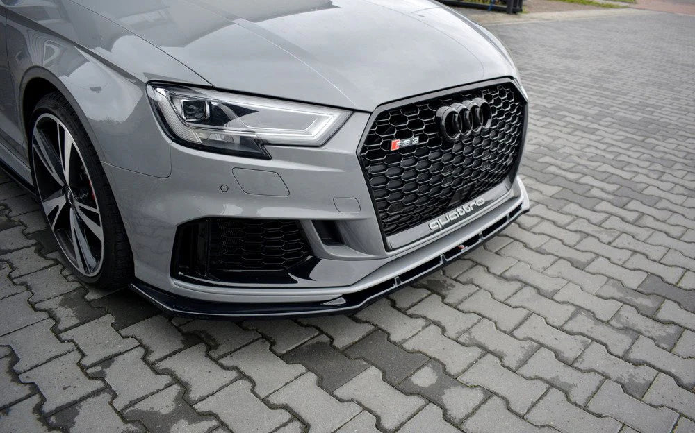 Maxton Design Audi RS3 Facelift Sedan Front Splitter Lip V1