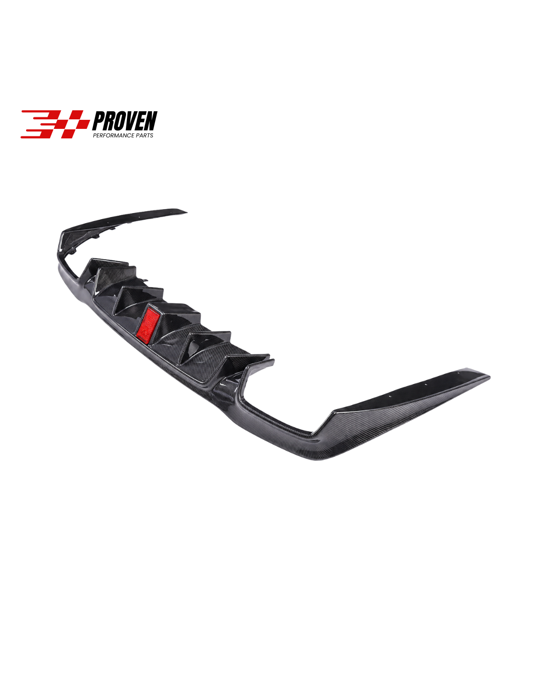 Mercedes Benz W213, E43/E63 AMG Sedan Carbon Fibre B Style LED Rear Diffuser