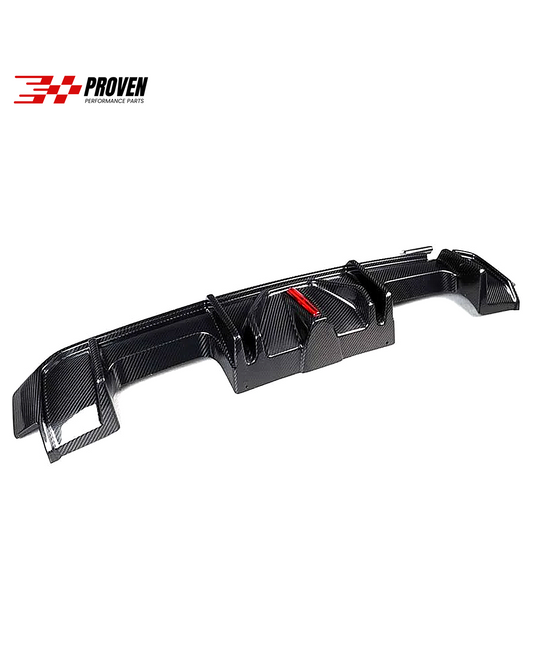 BMW G80/G82, M3/M4 Carbon Fibre BC Style LED Rear Diffuser