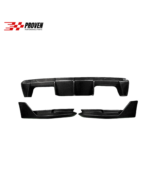 BMW G80/G82, M3/M4 Carbon Fibre 3 Piece MP Style Rear Diffuser