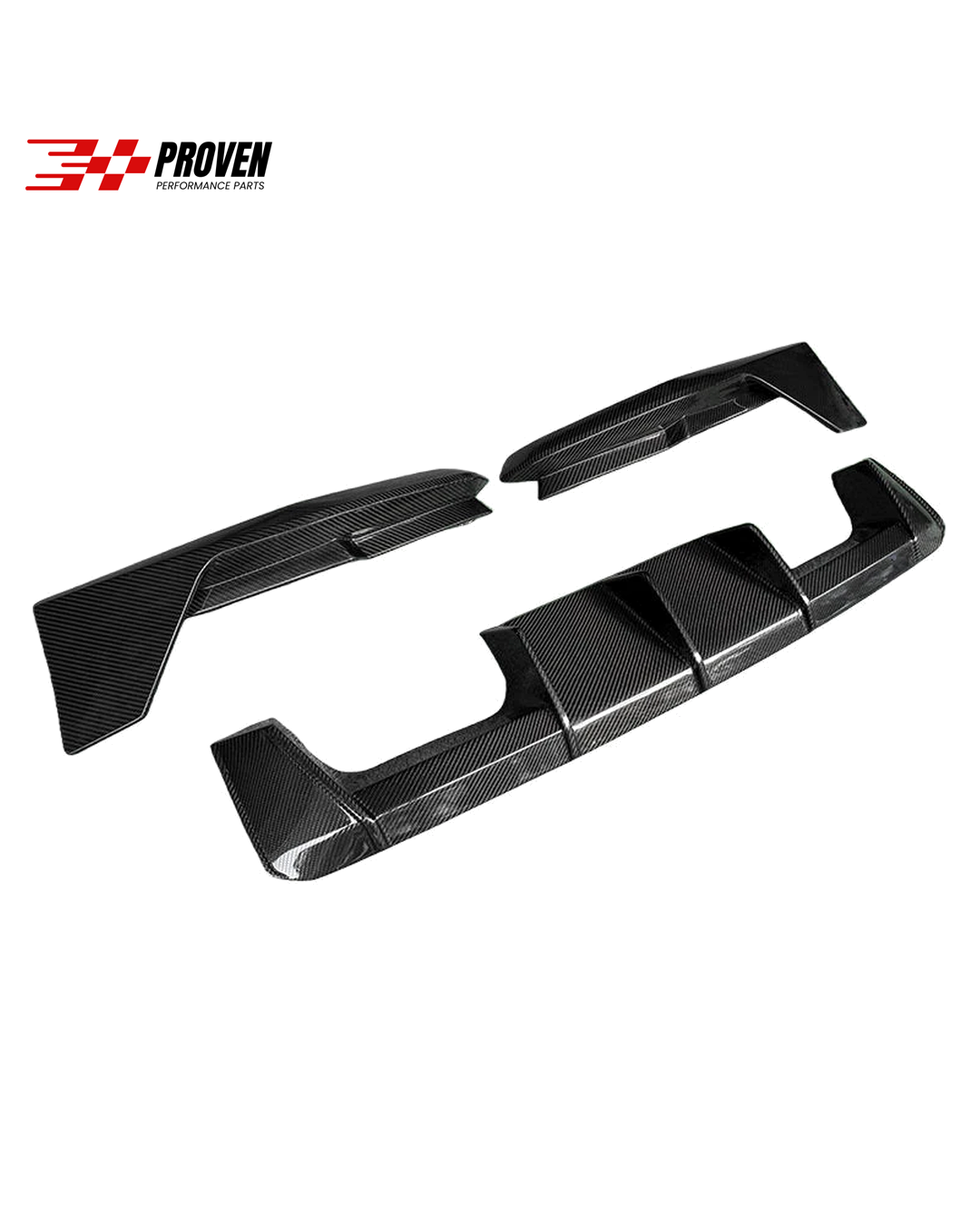 BMW G80/G82, M3/M4 Carbon Fibre 3 Piece MP Style Rear Diffuser