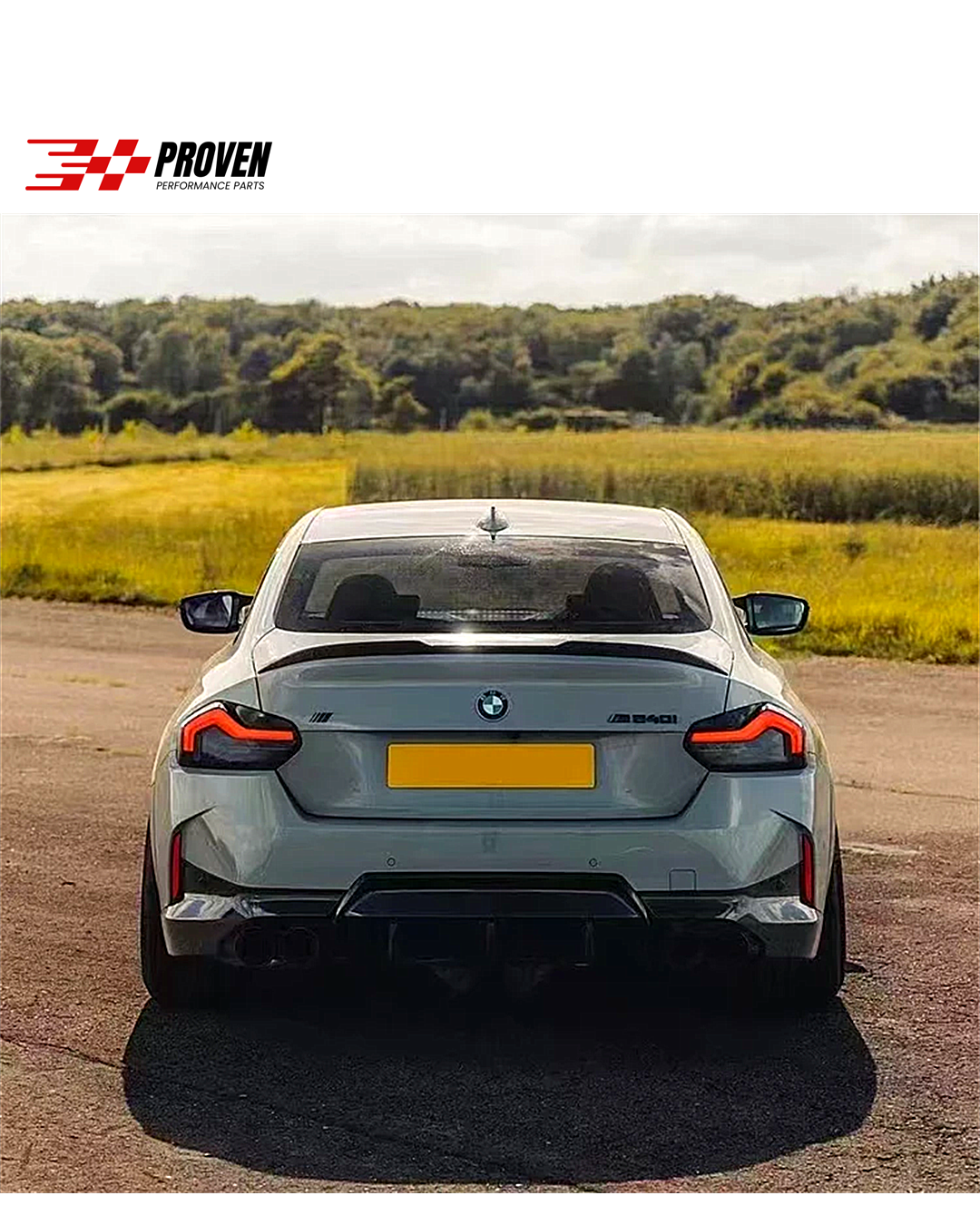 BMW G87/G42, M2/M240i Carbon Fibre V Style Rear Trunk Spoiler