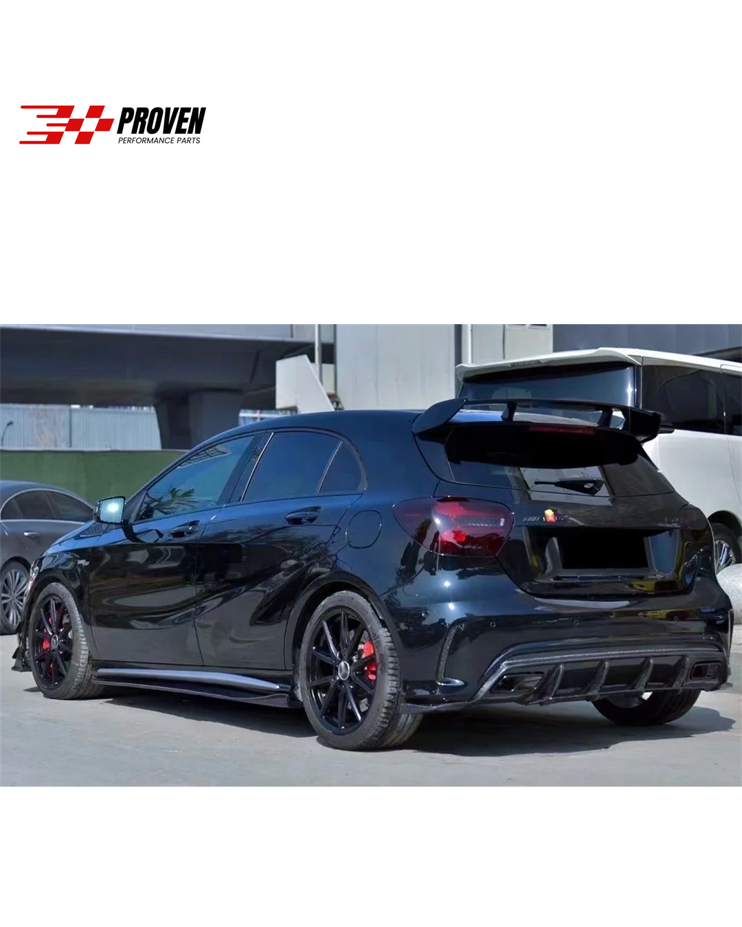 Mercedes Benz W176 A45 AMG Carbon Fibre RZ Style Side Skirts