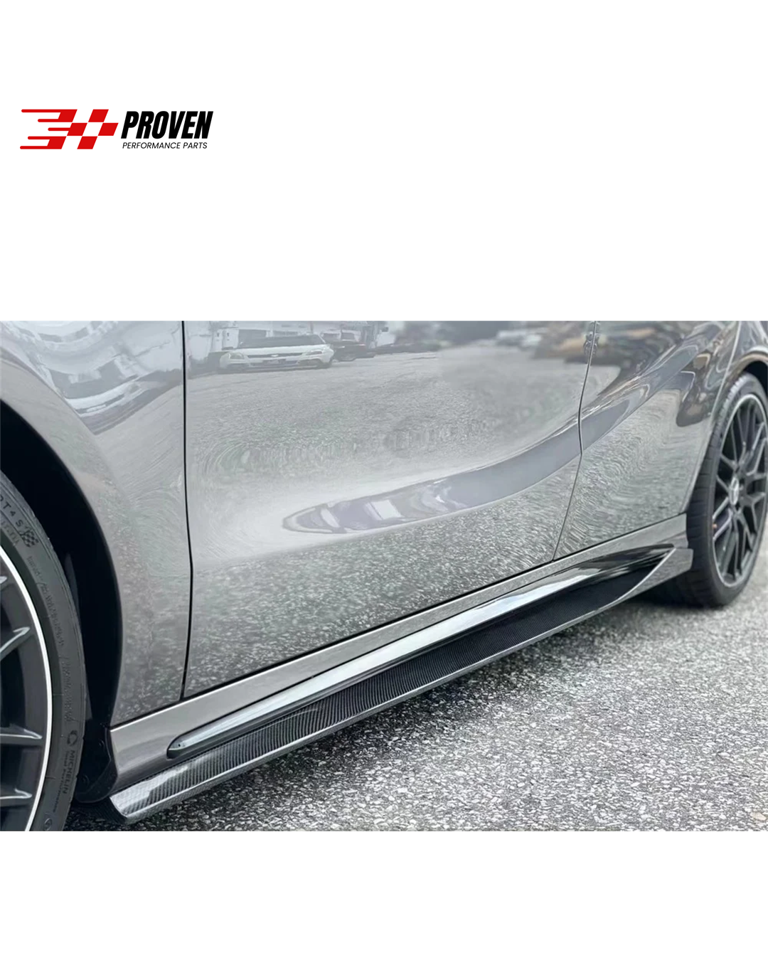 Mercedes Benz W176 A45 AMG Carbon Fibre RZ Style Side Skirts