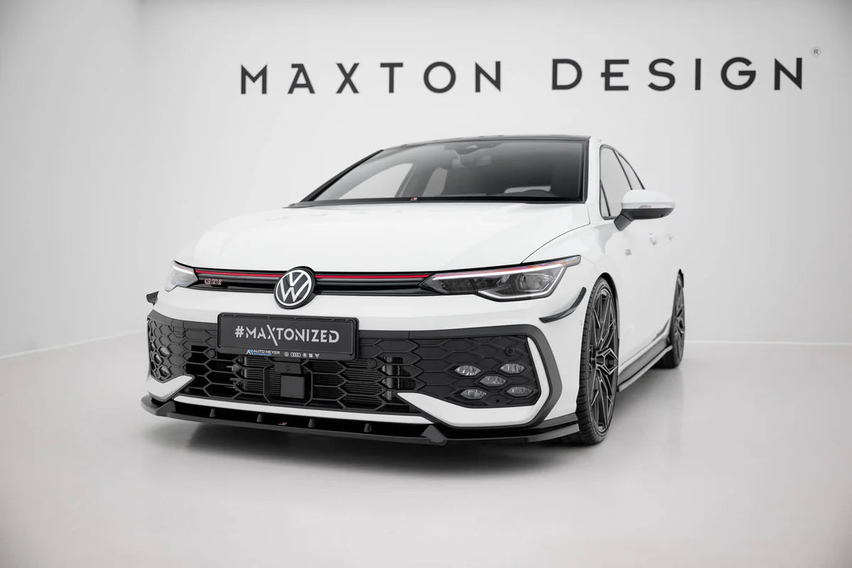 Maxton Design Front Splitter V.2 Volkswagen Golf GTI / GTE / R-Line Mk8 Facelift