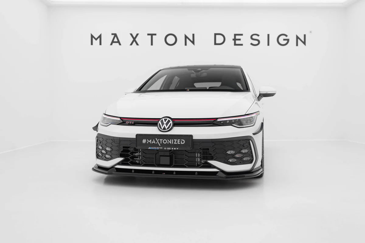 Maxton Design Street Pro Front Splitter V.2 Volkswagen Golf GTI / GTE / R-Line Mk8 Facelift