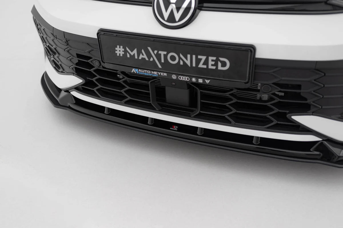 Maxton Design Street Pro Front Splitter V.2 Volkswagen Golf GTI / GTE / R-Line Mk8 Facelift