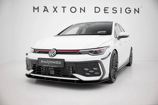 Maxton Design Street Pro Front Splitter Volkswagen Golf GTI / GTE / R-Line Mk8 Facelift